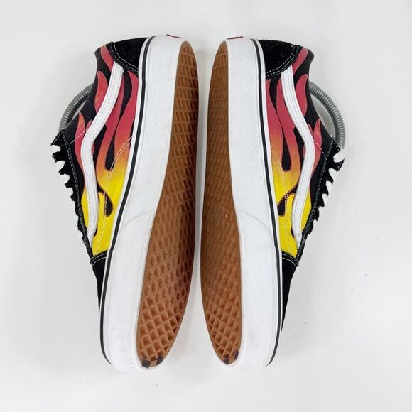 Vans Old Skool Flams Canvas Suede Low Top Lace Up Sneakers Black 8 Men 9.5 Women - Picture 5 of 11
